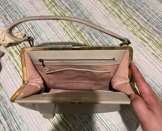 Coppia borse pelle eleganti vintage