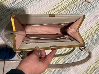 Coppia borse pelle eleganti vintage