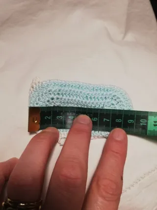 Scarpine uncinetto primi mesi azzurro