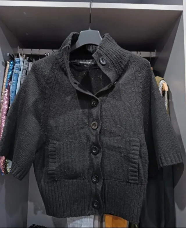 Cárdigan de Lana Negro