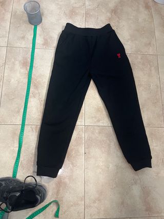 Pantalones Ami Paris niño negros