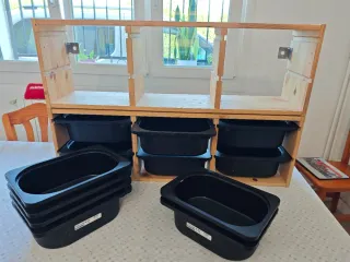 Conjunto de muebles de Ikea, Trofast y Flisat