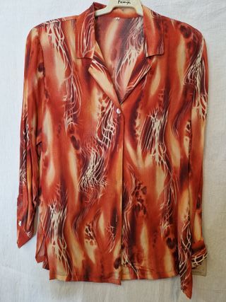 Camisa manga larga estampada