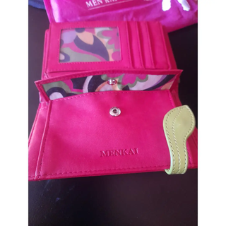 Cartera MEN KAI búho roja y verde