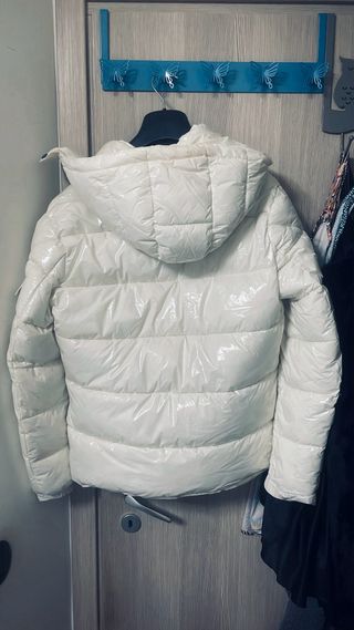 Giubbotto lucido bianco taglia S