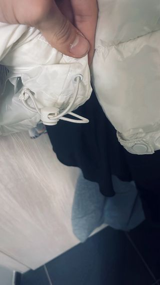 Giubbotto lucido bianco taglia S