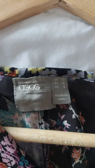 Vestido largo floral ASOS Talla S