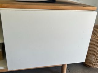 Mueble TV Madera y Blanco