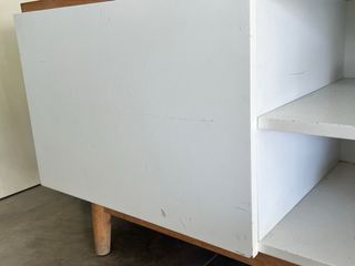 Mueble TV Madera y Blanco