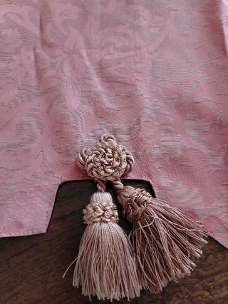 Mantovana vintage stile damasco rosa