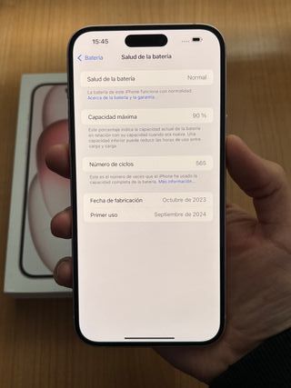 iPhone 15 Plus Rosa 90% Batería