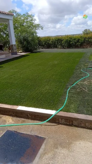 Césped artificial reciclado