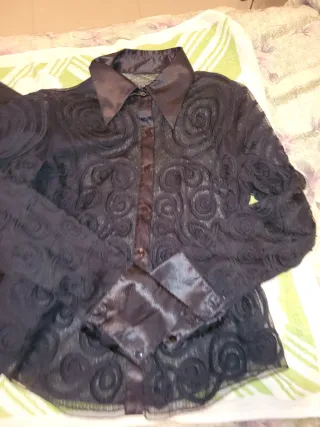 Completo gonna e camicia nero