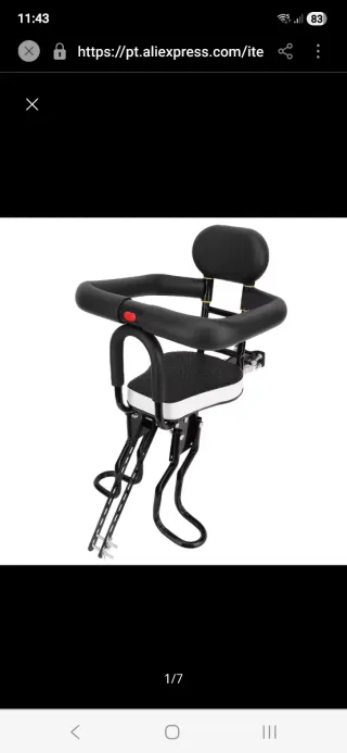 Assento de bicicleta com cinto e suporte