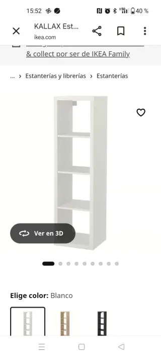 Estantería KALLAX Blanca Ikea