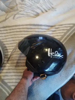 2 Cascos Moto nzi y Spirit Climax Scooter Plata Ne