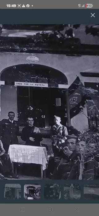 Foto Guerra Civil campamento Aviacion CATALUÑA