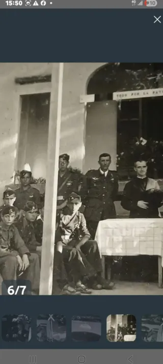 Foto Guerra Civil campamento Aviacion CATALUÑA