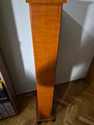 Estantería CD Madera Marrón con Ruedas