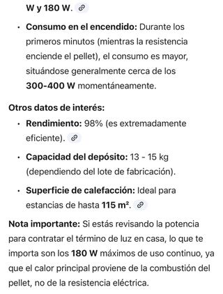 Estufa de pellets Haverland EPE-02, 180W, en Ibiza