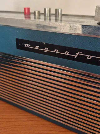 Radio Magnafon Vintage Blu/Argento