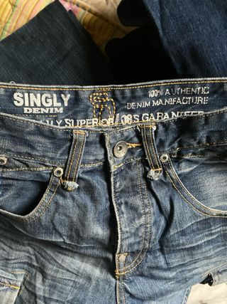 Shorts cargo in denim Singly vintage