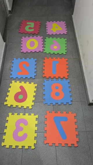 Alfombra Puzzle Número 8 Goma EVA