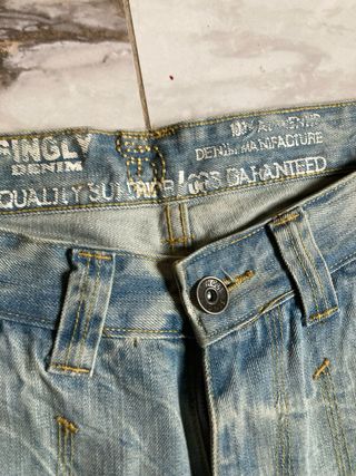 Shorts in denim vintage lavaggio sabbia