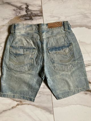 Shorts in denim vintage lavaggio sabbia