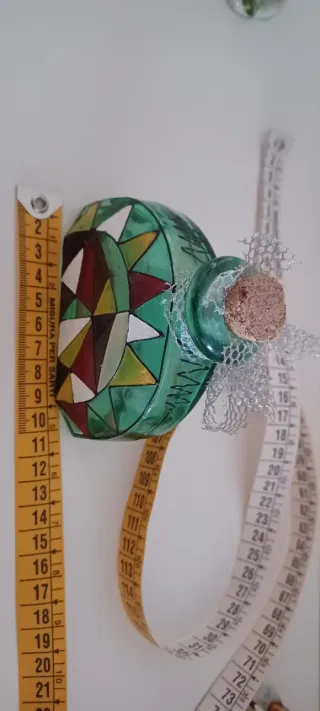 Bottiglia decorata stile vintage