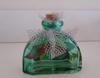 Bottiglia decorata stile vintage