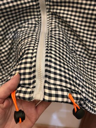 Chaqueta cuadros blanco y negro