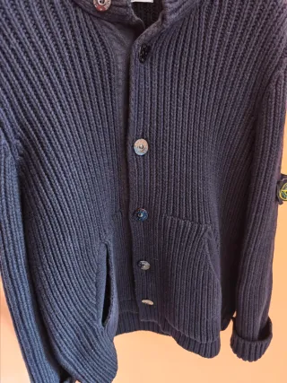 Stone Island Giacca Lana Blu Tg L