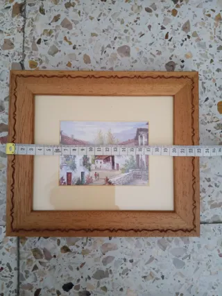 Cuadro decorativo de paisaje Marco de madera