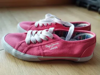 Zapatillas Pepe Jeans Lona Rosa Talla 37