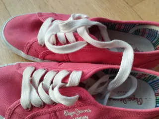 Zapatillas Pepe Jeans Lona Rosa Talla 37