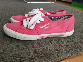 Zapatillas Pepe Jeans Lona Rosa Talla 37