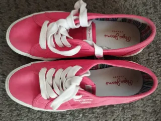 Zapatillas Pepe Jeans Lona Rosa Talla 37