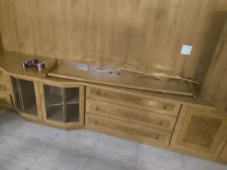 Mueble de salón modular madera