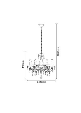 Lampada a Sospensione Arancione in Cristallo e Metallo