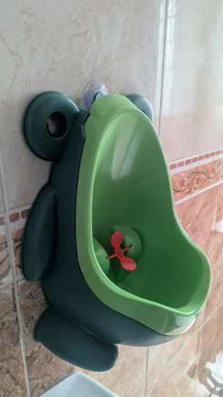 Orinal infantil verde y naranja + original niño