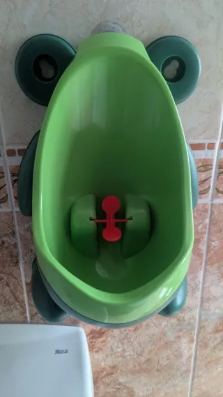 Orinal infantil verde y naranja + original niño