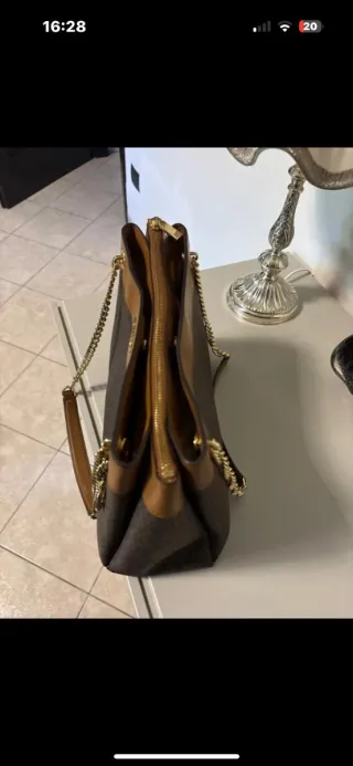 Borsa Michael Kors marrone e oro