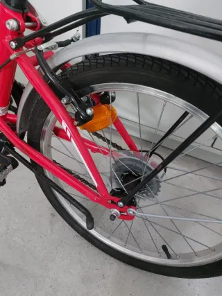 Bicicleta Plegable Roja