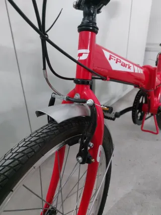 Bicicleta Plegable Roja