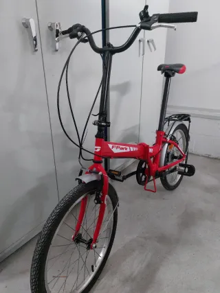 Bicicleta Plegable Roja