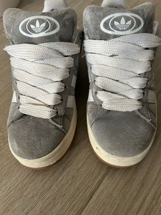 Adidas Campus Gris y Blanco