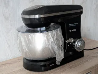 Batidora Amasadora Briebe Negra Inox 5L KM1164