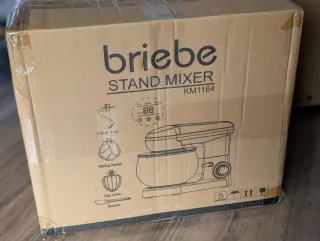 Batidora Amasadora Briebe Negra Inox 5L KM1164