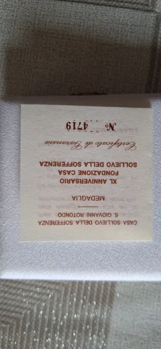 Medaglia commemorativa  San Pio da Pietrelcina